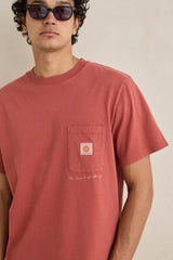 VINTAGE POCKET SS T-SHIRT - VINTAGE CLAY