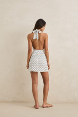 SEACLIFF HEALTER MINI DRESS - NATURAL