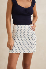 SEACLIFF MINI SKIRT - NATURAL