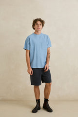 VINTAGE TERRY SS T-SHIRT SLATE