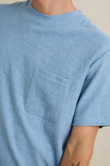 VINTAGE TERRY SS T-SHIRT SLATE