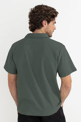 VINTAGE TERRY POLO - SEA GRASS