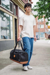 Herschel Heritage Duffle Black/Saddle Brown