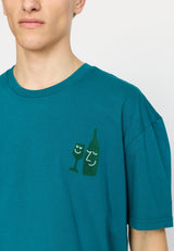 PRINTED T-SHIRT / 1434 WIN - PETROL