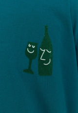 PRINTED T-SHIRT / 1434 WIN - PETROL