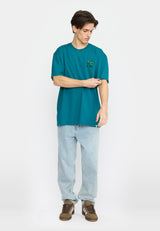 PRINTED T-SHIRT / 1434 WIN - PETROL