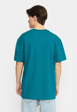 PRINTED T-SHIRT / 1434 WIN - PETROL