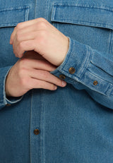 WORKER SHIRT / 3222 - BLUE