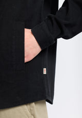 OVERSHIRT W. ZIPPER / 3922 - BLACK