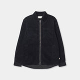 OVERSHIRT W. ZIPPER / 3970 - BLACK