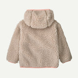 BABY RETRO-X HOODY NATURAL W/SUNLIT PINK