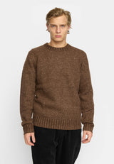 KNIT SWEATER / 6538 - BROWN