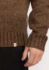 KNIT SWEATER / 6538 - BROWN