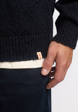 KNIT SWEATER / 6606 - BLACK