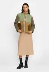 QUILTED PATCHWORK JACKET / 77345 - ARMY