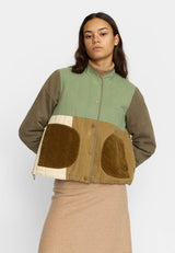QUILTED PATCHWORK JACKET / 77345 - ARMY