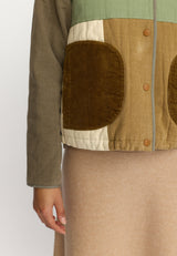 QUILTED PATCHWORK JACKET / 77345 - ARMY