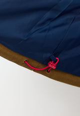 TEDDY QUILT JACKET - NAVY