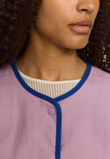 Quilted Block Jacket / 77360 - Lightpurple