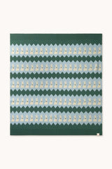 RABBITS BLANKET - DARK GREEN