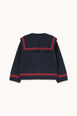 STRIPES TINY CARDIGAN - NAVY