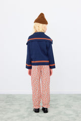 STRIPES TINY CARDIGAN - NAVY