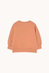 FLOWERS EYES GRAPHIC SWEATSHIRT - LIGHT RUST