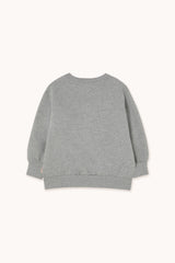 FLOWERS GRAPHIC SWEATSHIRT - MEDIUM GREY HEATHER