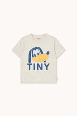 TINY DOG GRAPHIC TEE - LIGHT CREAM HEATHER
