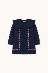 MINI CHERRIES DRESS - NAVY