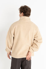 DUNE HALF ZIP PULLOVER - TOBACCO