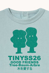 TREES GRAPHIC BABY TEE - WARM GREY