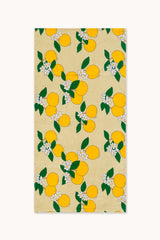 ORANGES TOWEL - PASTEL YELLOW