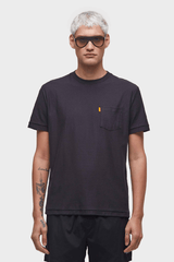 T-SHIRT WASHED POCKET SPOT - PRETO