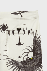 CALÇÕES SURF AQUAONE TRACE - OFFWHITE/PRETO