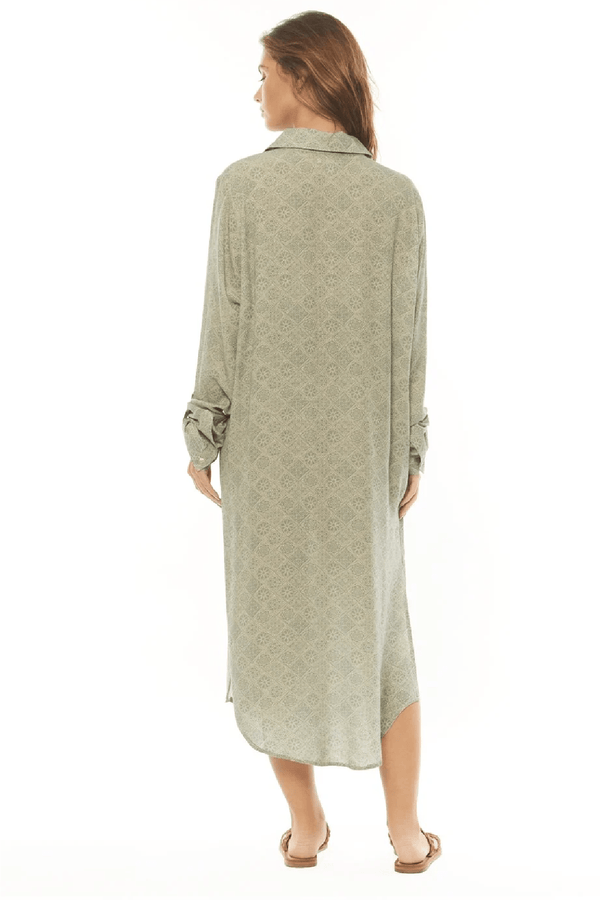 Remmy Woven LS Tunic Top - SAG