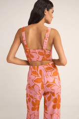 BORA BORA FLORAL TOP - PINK