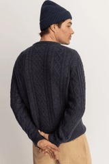 MOHAIR FISHERMANS KNIT - BLACK