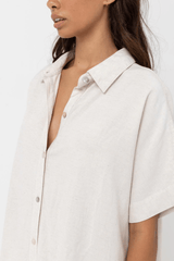 CLASSIC SHIRT DRESS - OAT