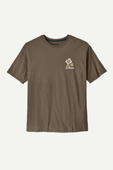 M'S BALANCE ORGANIC T-SHIRT - PEACE SEEDS: MARLOW BROWN