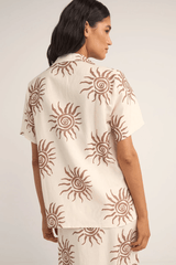 SEAFARER SHORT SLEEVE SHIRT - BROWN