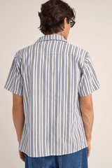 VACATION STRIP SS SHIRT - BLUE