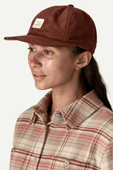 CORDUROY CAP - TEXT LOGO: OLD GROWTH GREEN