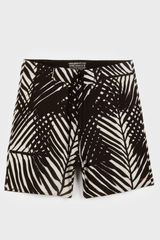 CALÇÕES SURF FOLHAGEM GRID -  OFFWHITE/PRETO