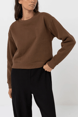 Classick Crew Neck Fleece - Chocolate