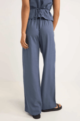 STEVIE WIDE LEG PANT - BLUE