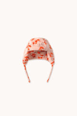 CHERRIES EARFLAP BEANIE - WILD ROSE