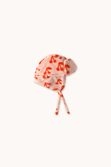 CHERRIES EARFLAP BEANIE - WILD ROSE