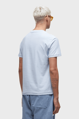 T-SHIRT WASHED POCKET SPOT - AZUL