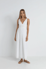 MIRAGE MAXI DRESS - WHITE